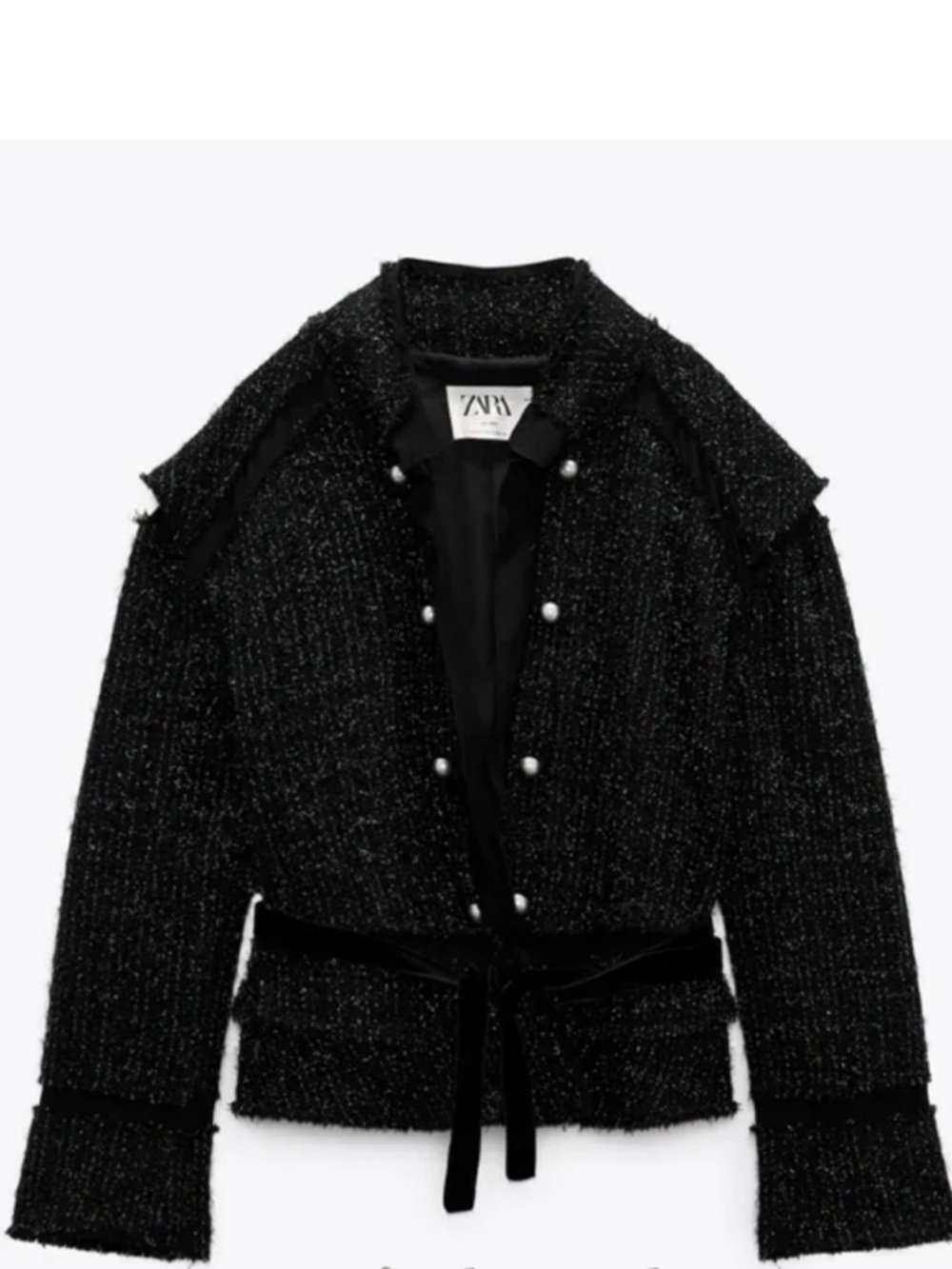 Zara Limited Edition Textured Metallic Tweed Soft Cardigan
Blazer Jacket no belt - Picture 5 of 7